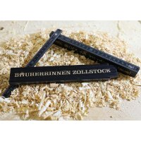 Builders folding rule - Black meter stick