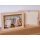 Money box picture frame with real glass and coin slot 22.8 x 16.8 x 4 cm