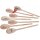 Customized wooden cooking spoon 30 cm oval with laser engraving / cut Two engravings up to 5 cm² -
