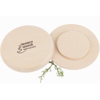 Customized wooden beer mat made of FSC® beech with...