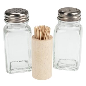 Holz Zahnstocher Behälter aus Buche - passend für unsere Besteckbehälter