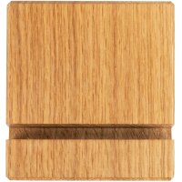 Personalized Smartphone & Tablet Stand Made of Oiled Oak with Laser Engraving