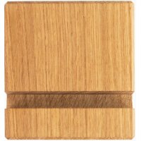 Personalized Smartphone & Tablet Stand Made of Oiled Oak with Laser Engraving