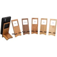 Personalized smartphone holder for standing and hanging with laser engraving