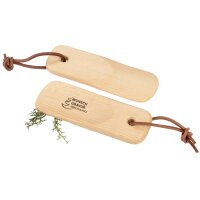 Personalized wooden shoehorn 12 cm made of oiled beech...