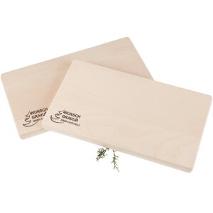 Personalisiertes Schneidebrett aus FSC®-zertifiziertem Ahornholz - 26x15x1.5 cm mit Branding bis 100cm²