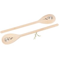 Holz Kochlöffel oval aus Buche – 30 cm –...