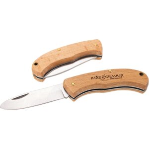 FSC® Wooden Pocket Knife – Folding Knife for Kids | With name Laser Engraving