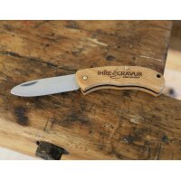 FSC® Wooden Pocket Knife – Folding Knife for Kids | With name Laser Engraving