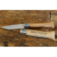 Personalized wooden pocket knife made of FSC® beech - folding knife with laser engraving up to 5 cm²