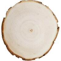 Personalized rustic wooden coaster with bark and laser...