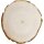 Personalized rustic wooden coaster with bark and laser engraving