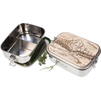 Stainless steel lunchbox 1200ml with personalized cutting...