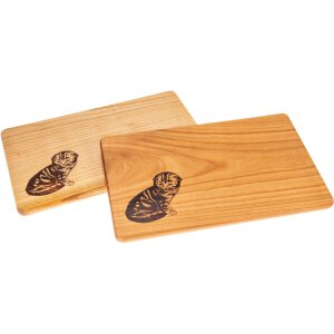 Oiled cherry cutting board - 30 x 18 x 1.5 cm - Cat FSC®