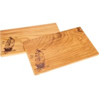 Oiled cherry cutting board - 30 x 18 x 1.5 cm - Sailing...
