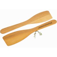 Individualized spatula made of oiled cherry with laser...