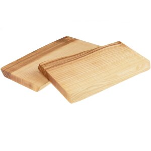 Schneidebrett mit Baumkante aus geölter Kern-Esche – ca. 27 x 15 x 2,2 cm