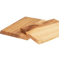 Oiled Ash Wood Cutting Board with Natural Edge – approx. 37 x 21 x 2.2 cm