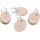 Oval tree slice keyring made from hazelnut | With bark approx. 5-7cm