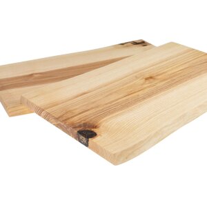 Oiled Ash Wood Cutting Board with Natural Edge – approx. 47 x 27 x 2.2 cm