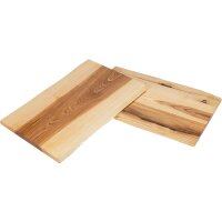 Schneidebrett mit Baumkante geschliffen aus Kern Esche 22 mm dick | 47 x 25-30 cm