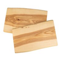 Schneidebrett mit Baumkante aus geölter Kern-Esche...