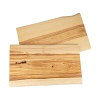 Schneidebrett mit Baumkante aus geölter Kern-Esche...