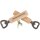Personalized bottle opener with FSC® beech wood handle and stainless steel blade
