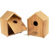 Personalized nesting box in plain oiled oak with laser...