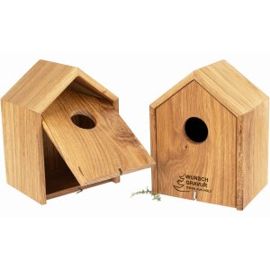 Personalized Oak Birdhouse with Custom Engraving up to 50 cm²