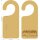 Individualized wooden door hanger made of Swiss stone pine - doorplate with laser engraving