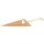 Personalized wooden doorstop in plain oiled oak with laser engraving
