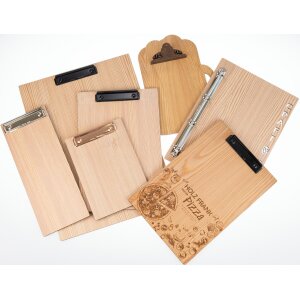 Wooden clipboard made of larch
