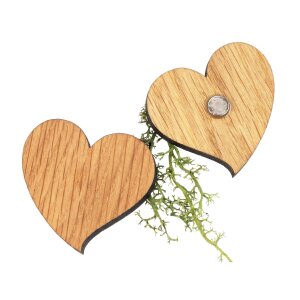 Holz Magnet in Herz Form | Eiche geölt FSC® zertifiziert