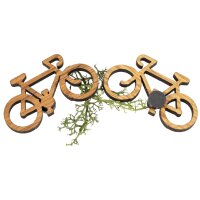 Holz Magnet in Fahrrad Form | Eiche geölt FSC®...