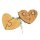 Wooden magnet in two-part heart puzzle shape | oiled oak FSC® certified