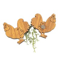 Holz Magnet in Huhn Form | Eiche geölt FSC®...