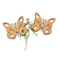 Holz Magnet in Schmetterling Form | Eiche geölt...