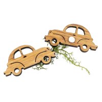 Holz Magnet in Oldtimer Auto Form | Eiche geölt...