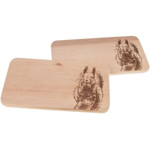 Cutting board FSC® alder 22.5 x 12.5 cm - Squirrel