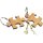 Holz Schlüsselanhänger - Eiche geölt 5 mm - Maße: 6 x 4 cm, Puzzleteil FSC®
