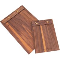 Clipboard with wooden clamp on wing nut made of oiled...