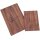 Clipboard with wooden clamp on wing nut made of oiled walnut wood