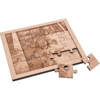 Fotogravur auf Holz Puzzle inkl. Rahmen aus FSC®...