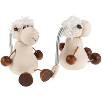 Swinging figures / bouncy animals made of wood - maple sheep