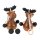 Swinging figures / bouncy animals made of wood - brown moose