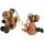 Schwingfiguren / Hüpftiere aus Holz - Pferd braun