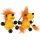 Swinging figures / bouncy animals made of wood - Lion yellow