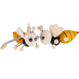 Schwingfiguren / Hüpftiere aus Holz - Biene