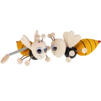 Schwingfiguren / Hüpftiere aus Holz - Biene